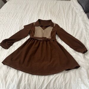 Brown  Dress with Belt